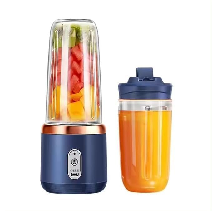 Small Portable Juicer | Multi-Function Personal Blender | Rechargeable USB Mini Juice Maker | Travel-Friendly Smoothie & Fruit Blender 400ml - Image 7