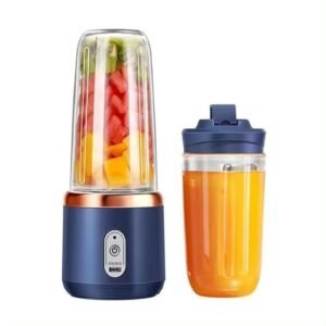Small Portable Juicer | Multi-Function Personal Blender | Rechargeable USB Mini Juice Maker | Travel-Friendly Smoothie & Fruit Blender 400ml