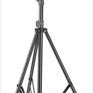 Studio & Ring Light Stand Heavy-Duty (8819) 7 ft for Photography, Reflector, Flash Units, Diffuser, Portrait, softbox, etc. Ideal for Outdoor Indoor Shoots. Metal. 1/4 inch Thread. Black
