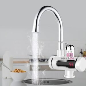 Omeron 10 Year Warranty Instant Electric Water Heater Faucet ? Tankless Hot Water Tap for Kitchen & Bathroom, Fast Heating with Adjustable Temperature Control