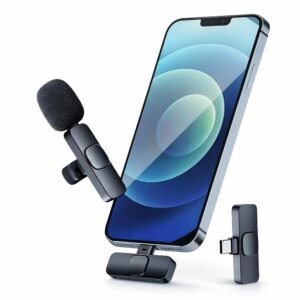 K8 Wireless  Microphone for Android & iPhone | Type-C | Noise Reduction | Plug & Play Lapel Mic for YouTube, Reels, Vlogging & Interviews