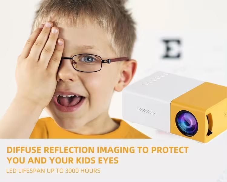 Mini Portable LED Projector – AV, HDMI, USB, Micro SD, Audio | Home Cinema & Kids Film Projector | Compatible with Smartphone, Laptop, PS4, - Image 4