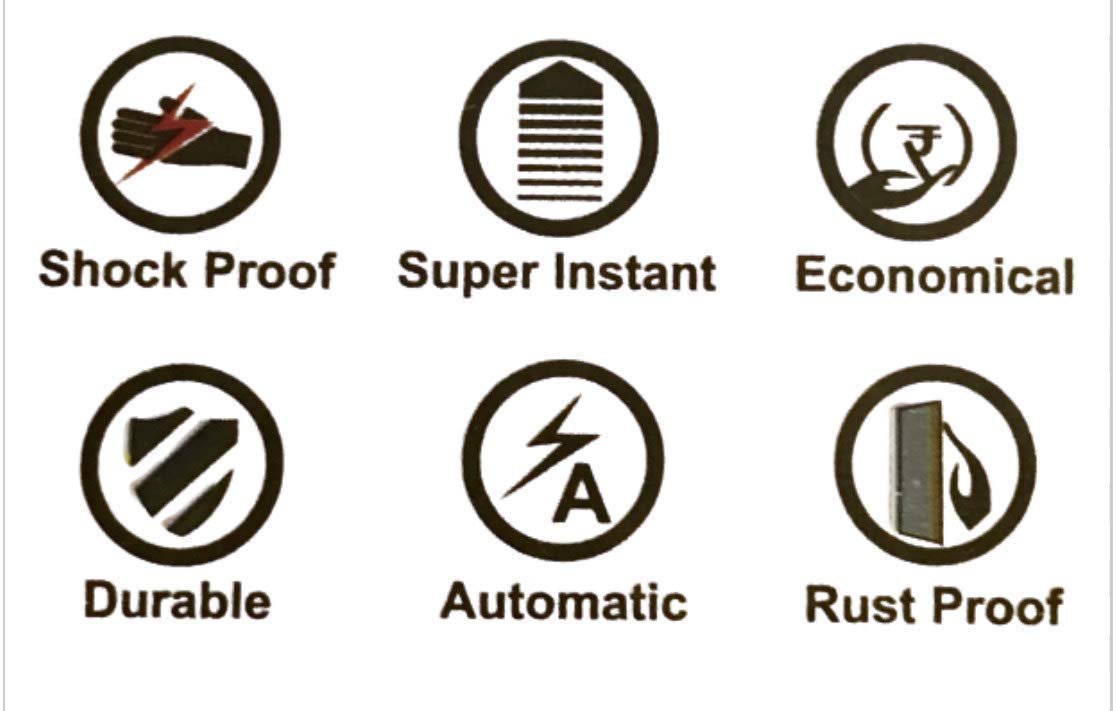 Instant Water Geyser Orange Colour, Portable Electric Instant Water Heater with Fast Heating Technology, Compact & Energy Efficient Mini Geyser for Bathroom, Kitchen & Wash Area, Durable Body, Easy Installation & Safe Use - Image 9