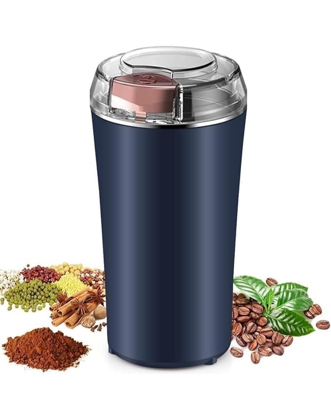 200W Portable Mixer Grinder, Compact Electric Coffee & Spice Grinder with Stainless Steel Blades, High-Speed Multipurpose Grinding Machine for Coffee Beans, Spices, Nuts, Grains & Dry Masala - Image 7