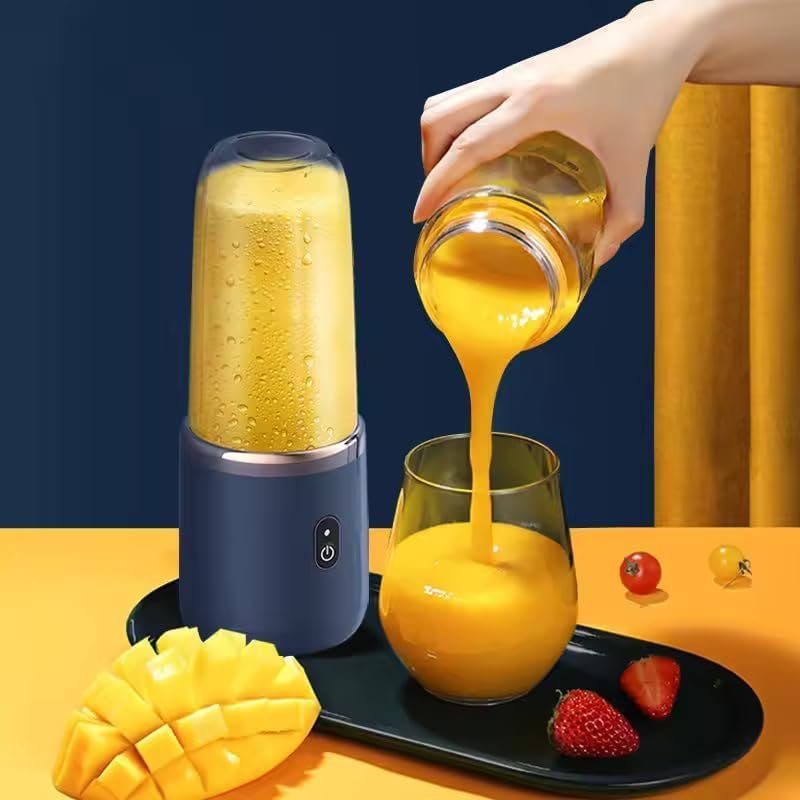 Small Portable Juicer | Multi-Function Personal Blender | Rechargeable USB Mini Juice Maker | Travel-Friendly Smoothie & Fruit Blender 400ml - Image 6