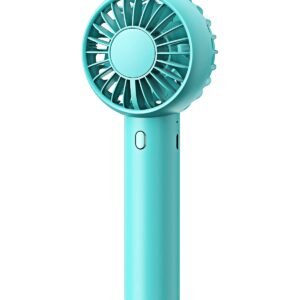 Mini Portable Fan, Powerful Hand Fan Cute Design 3 Speed Dual Motors Personal Small Desk Fan with Base, Lightweight Rechargeable USB Handheld Fan for Stylish Girl Women Men Indoor Outdoor