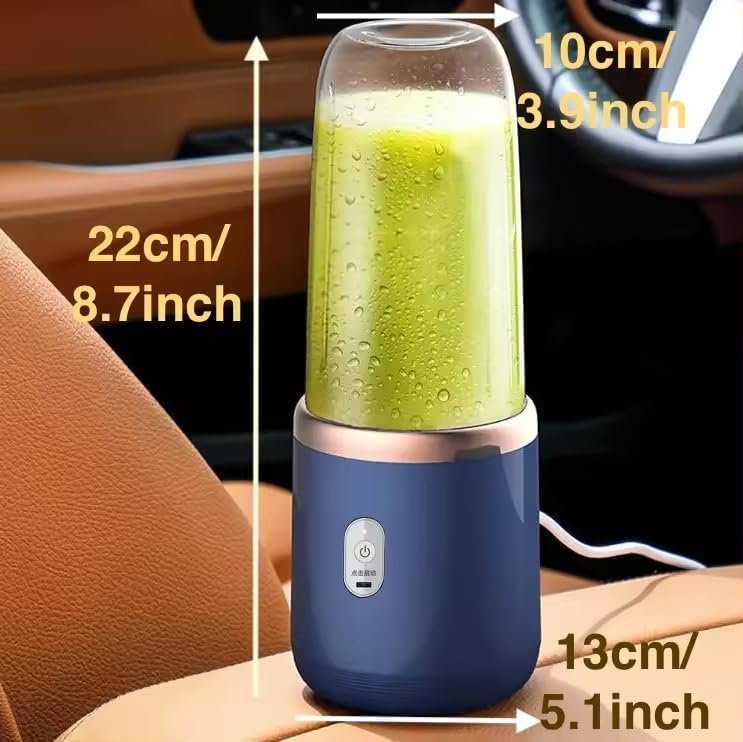 Small Portable Juicer | Multi-Function Personal Blender | Rechargeable USB Mini Juice Maker | Travel-Friendly Smoothie & Fruit Blender 400ml - Image 5