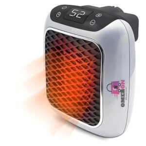 Omeron 1 Year Warranty 800W Infrared Room Heater with Silent Fan | Fast Heating for Bathroom, Bedroom & Office | Energy-Efficient, Even Heat Distribution | Compact & Safe Winter Heater