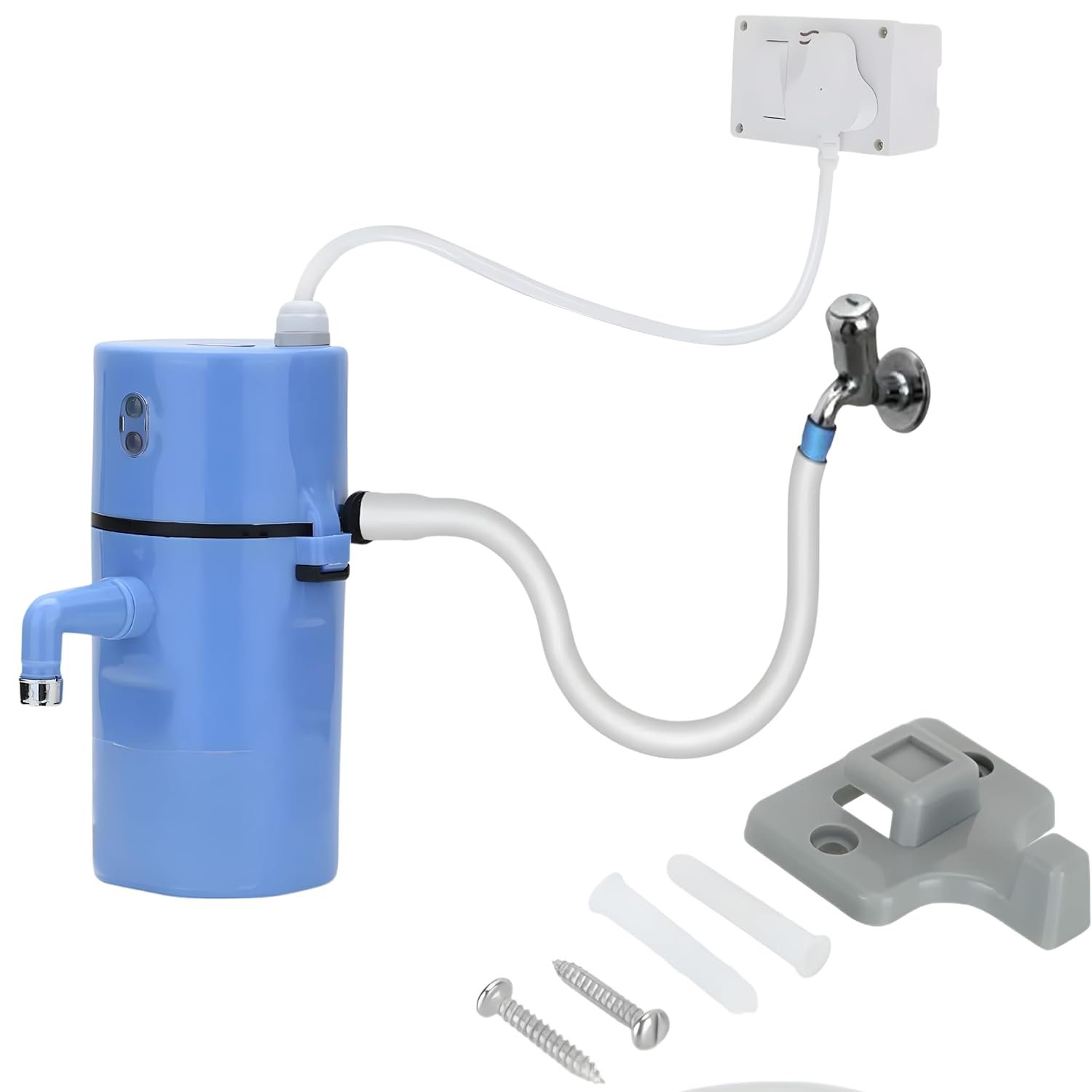 Instant Water Geyser Blue Colour, Portable Electric Water Heater with Fast Heating Technology, Compact & Energy Efficient Mini Geyser for Home, Kitchen & Travel Use, Durable Body with Easy Installation - Image 7