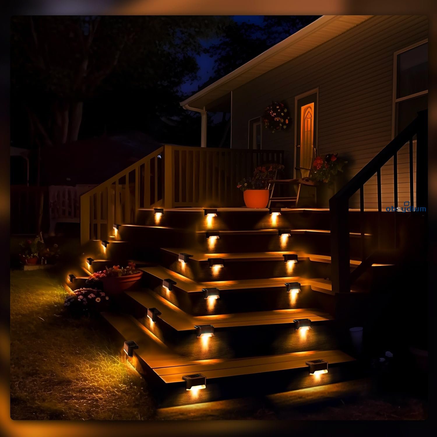 Led Solar Light Outdoor Garden Solar Powered Waterproof Lights for Home Balcony, Terrace, Deck, Gate, Wall, Steps, Stairs (12, Standard) - Image 3