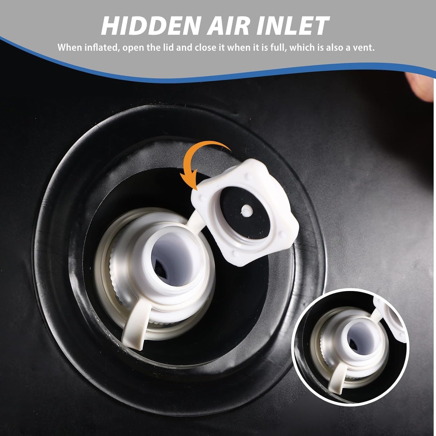 2-in-1 Lounge Bed Set Inflatable Leisure Sofa Chair and Footstool, for Indoor & Outdoor Use Camping Beach Picnic (with Electric Air Pump) - Image 2