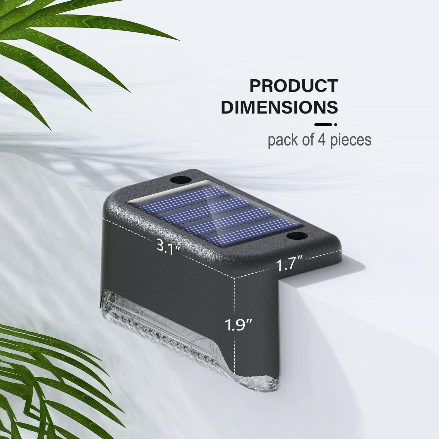 Led Solar Light Outdoor Garden Solar Powered Waterproof Lights for Home Balcony, Terrace, Deck, Gate, Wall, Steps, Stairs (12, Standard) - Image 7