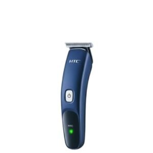 AT-506 Rechargeable Hair Trimmer, Navy Blue, Smart Adjust Blades, 120 Min Runtime, 600mAh Lithium Battery, Cordless Operation, Global Voltage Compatible