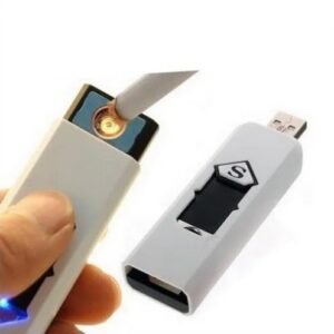 Innovative USB Rechargeable Flameless Electric Lighter with Hidden Blade – Compact, Windproof, Multi-Function Survival Tool for Camping, Outdoor Adventures, Emergency Use, and Everyday Carry with Sleek Portable Design