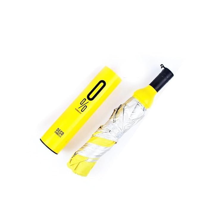 Bottle Umbrella | Wine Bottle Shape Foldable Umbrella with Case | Compact Manual Portable Umbrella for Girl, Women, Men, Kids with Bottle Cover Multicolor Pack Of 1 - Image 3