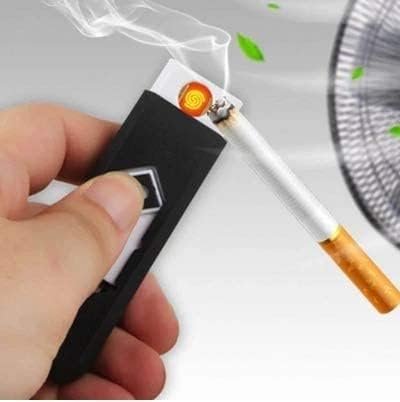 Portable USB Charging Lighter Cigarette Smokeless USB Rechargeable Electronic Windproof Flameless Cigarette Lighter | Pack of 1 - Image 9