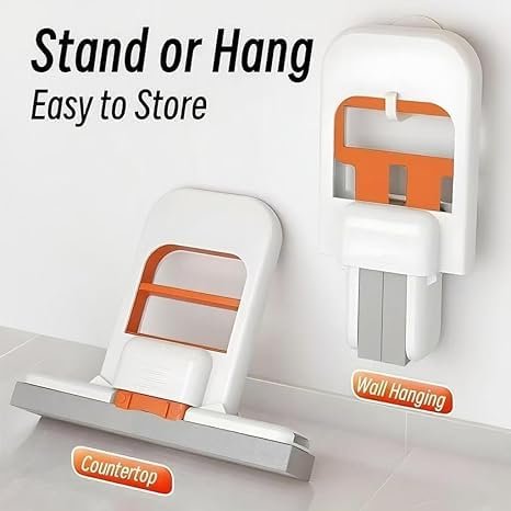 Multi-Functional Mini Mop | Self-Squeeze Water Drain Design | Retractable Wet & Dry Cleaning Tool | Compact Handheld Mop for Kitchen, Bathroom, Car Glass & Floor | Easy One-Hand Operation - Image 2