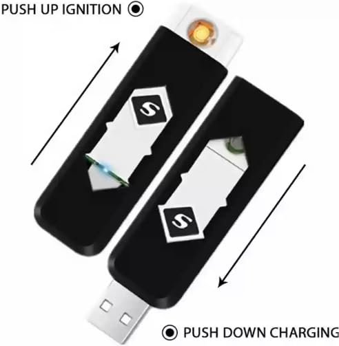 Innovative USB Rechargeable Flameless Electric Lighter with Hidden Blade – Compact, Windproof, Multi-Function Survival Tool for Camping, Outdoor Adventures, Emergency Use, and Everyday Carry with Sleek Portable Design - Image 5