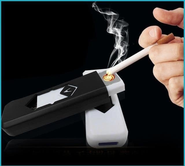 Portable USB Charging Lighter Cigarette Smokeless USB Rechargeable Electronic Windproof Flameless Cigarette Lighter | Pack of 1 - Image 3