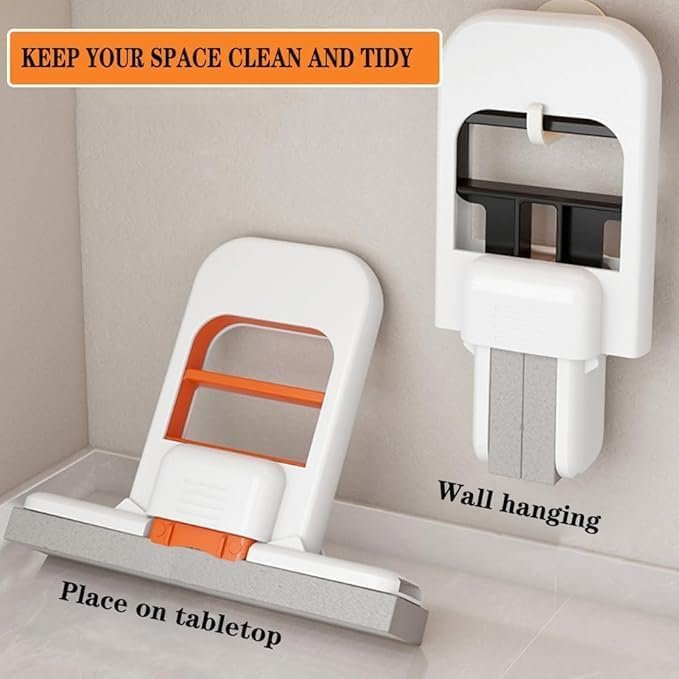 Multi-Functional Mini Mop | Self-Squeeze Water Drain Design | Retractable Wet & Dry Cleaning Tool | Compact Handheld Mop for Kitchen, Bathroom, Car Glass & Floor | Easy One-Hand Operation - Image 4