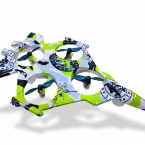 Fighter Plane with Remote Control, 360 Degree Rotation, Rechargeable Battery, One Click Take-Off, Fighter Jet Design with LED Lights, RC Quadcopter Drone