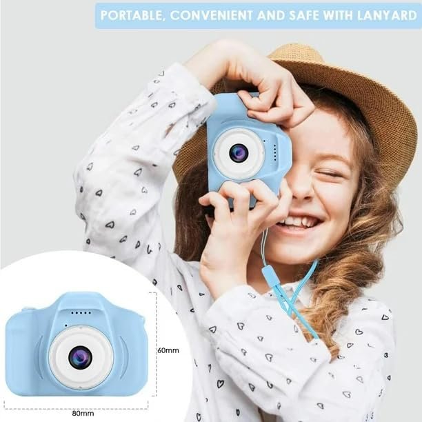 Omeron (2 Years Warranty) Children’s HD Camera – 13MP Dual Lens Video & Selfie Toy Cam with Filters & Games for Boys & Girls Ages 4–15 (Blue) - Image 8