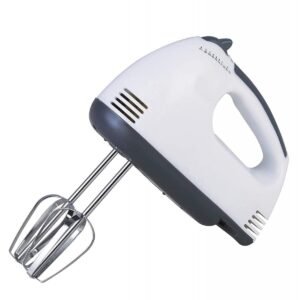 Scarlet Electric Hand Mixer Blender – 7-Speed Stainless Steel Beater & Whisk Attachments – Cake Cream Egg Beater, Food Mixer & Grinder Machine