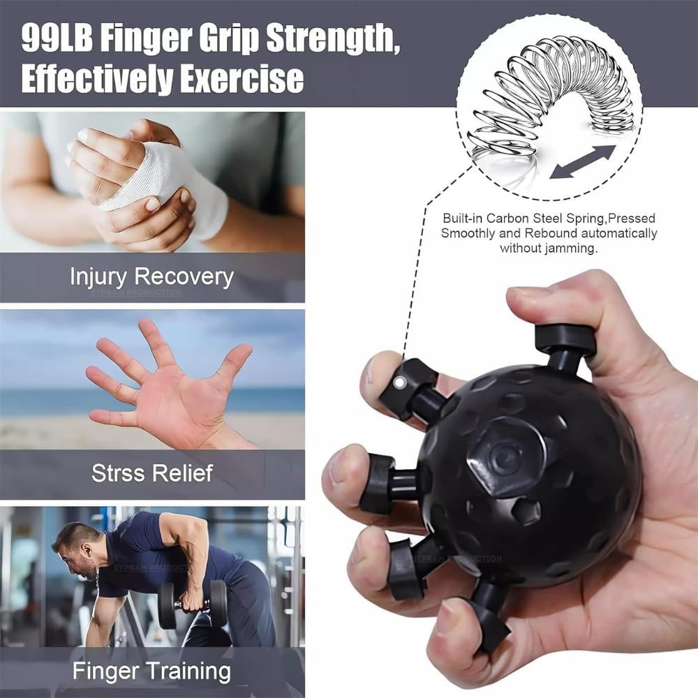 Eagle Claw Hand Grip Strengthener Ball – 20-45KG Resistance, Ergonomic Finger Exerciser for Athletes, Climbers, Musicians, Stress Relief, Therapy & Grip Training - Image 5