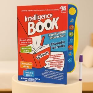 Intelligence Book Sound Book for Children, English Letters & Words Learning Book, Fun Educational Toys. Activities with Numbers, Shapes Learning Book for Toddlers