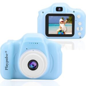Omeron (2 Years Warranty) Children’s HD Camera – 13MP Dual Lens Video & Selfie Toy Cam with Filters & Games for Boys & Girls Ages 4–15 (Blue)