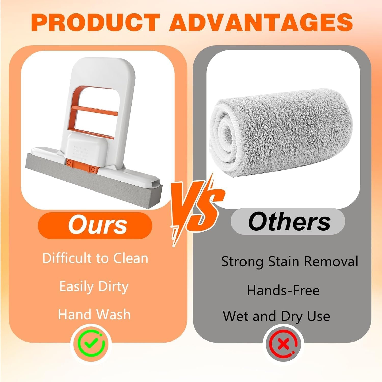 Multi-Functional Mini Mop | Self-Squeeze Water Drain Design | Retractable Wet & Dry Cleaning Tool | Compact Handheld Mop for Kitchen, Bathroom, Car Glass & Floor | Easy One-Hand Operation - Image 8