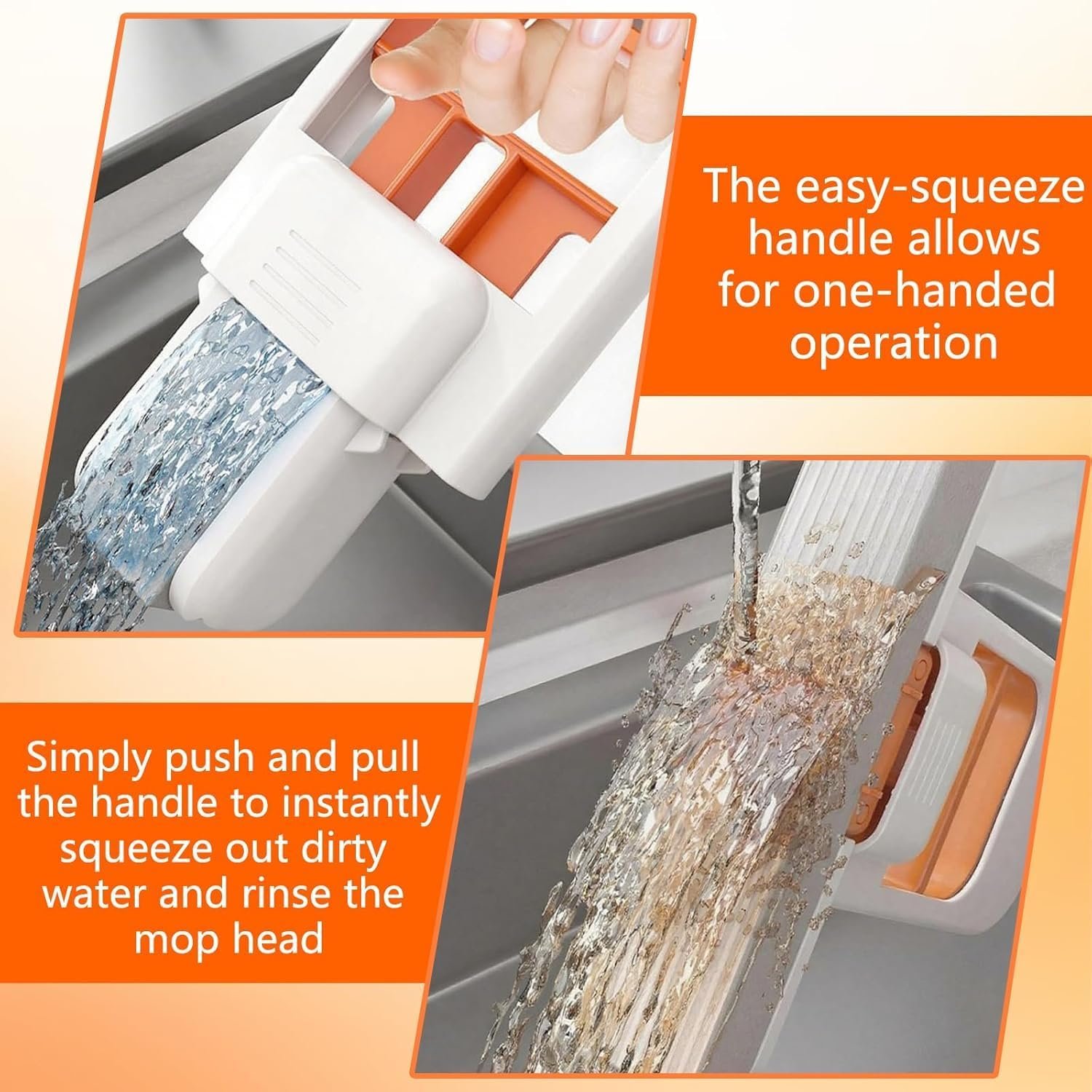 Multi-Functional Mini Mop | Self-Squeeze Water Drain Design | Retractable Wet & Dry Cleaning Tool | Compact Handheld Mop for Kitchen, Bathroom, Car Glass & Floor | Easy One-Hand Operation - Image 7