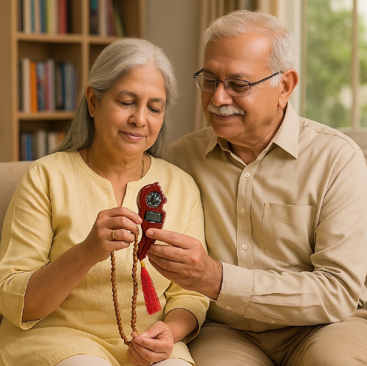 Premium Wooden Digital Compass with LCD Display, Portable Outdoor Navigation Tool with Reset Function and Decorative Red Tassel, Handheld Direction Finder for Hiking, Camping, Trekking, Survival, Travel & Adventure Use - Image 7