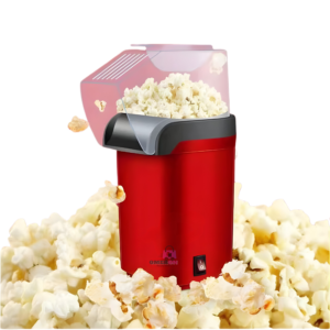Omeron (𝟏𝟎 𝐘𝐄𝐀𝐑 𝐖𝐀𝐑𝐑𝐀𝐍𝐓𝐘) 1200W Instant Electric Hot Air Popcorn Popper Oil-Free Healthy Snack Maker for Home, Kids & Adults, Quick Heating for Movie Nights At Home & Parties