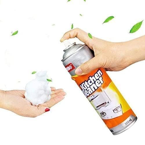 Multipurpose Bubble Foam Cleaner Kitchen Cleaner Spray Oil & Grease Stain Remover Chimney Cleaner Spray Bubble Cleaner All Purpose Foam Degreaser Spr - Image 2