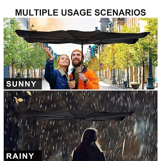 Windshield Umbrella Car Sun Shade Cover Robust Protection for car's Front Window with Heat Insulation and UV Shielding, Sun Protection Shield, Full Cover Foldable Sun Shade for Car - Black - Image 4