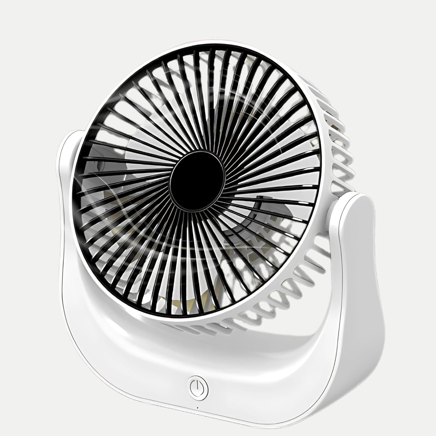Mini USB Desktop Fan | 6-Inch Rechargeable Battery Operated Fan | 2000mAh Lithium Battery | Type-C Charging | Energy-Saving & Portable Table Fan for Home, Office & Travel - Image 7