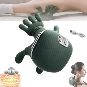 1-Year-Warranty-Ergonomic-Electric-Massager-with-Heat-Therapy-for-Neck-Back-Shoulder-Pain-Relief-Wireless-Portable-Full-Body-Relaxation-Device-for-Home-Use-Daily-Green